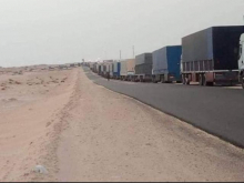تكدست مئات الشاحنات الموريتانية والمغربية بالمعبر 