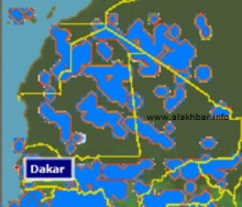 خارطة توقعات الأمطار مساء السبت 29 يوليو على عموم موريتانيا