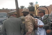 ولد انداري رفقة ولد الغزواني خلال فعاليات حفل عيد الاستقلال عام 2016 بمدينة أطار ـ (أرشيف الأخبار)