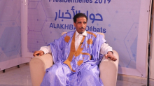 المرشح الرئاسي محمد ولد مولود خلال مشاركته في برنامج "حوار الأخبار"