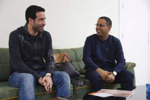 ولد يحيى كان في استقبال بو تركية بالمطار 