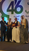 النقابي والسياسي الكوري ولد احميتي لدى تكريمه بالقاهرة