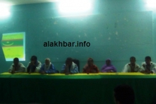 جانب من حضور الندوة مساء اليوم في المدينة/ تصوير الأخبار