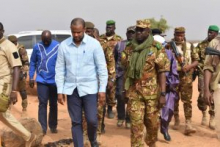 الوزير الأول المالي بوبو سيسي خلال زيارته لبلدة "غيري"