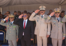 قادة أركان الجيش والدرك والحرس، والمدير العام للأمن ـ (أرشيف الأخبار)