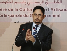 وزير الثقافة والصناعة التقليدية الناطق باسم الحكومة الموريتانية محمد الأمين ولد الشيخ (الأخبار - أرشيف)