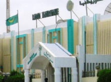 مدخل مباني الإذاعة الرسمية وسط نواكشوط