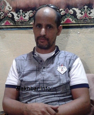 المنسق الجهوي للأساتذة والمعلمين المتعاقدين في مدينة نواذيبو محمد المشري جدو/ الأخبار
