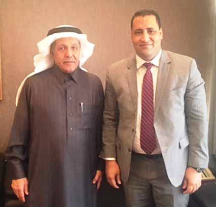 وزير الاقتصاد والمالية الموريتاني المختار ولد اجاي، ونائب وزير المالية ورئيس الصندوق السعودي للتنمية يوسف بن إبراهيم عبد الله البسام خلال لقاء لهما فبراير الماضي في السعودية (وما)
