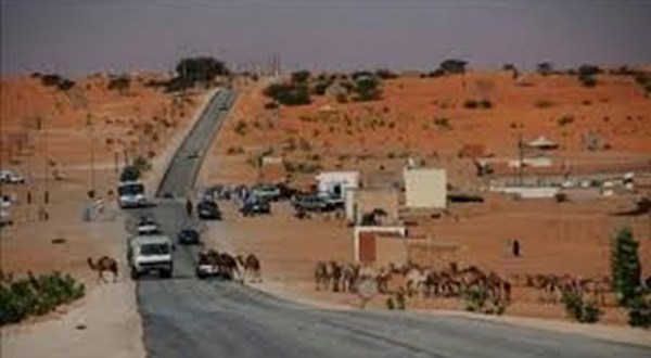 طريق الأمل وسط واد الناقة بولاية الترارزة