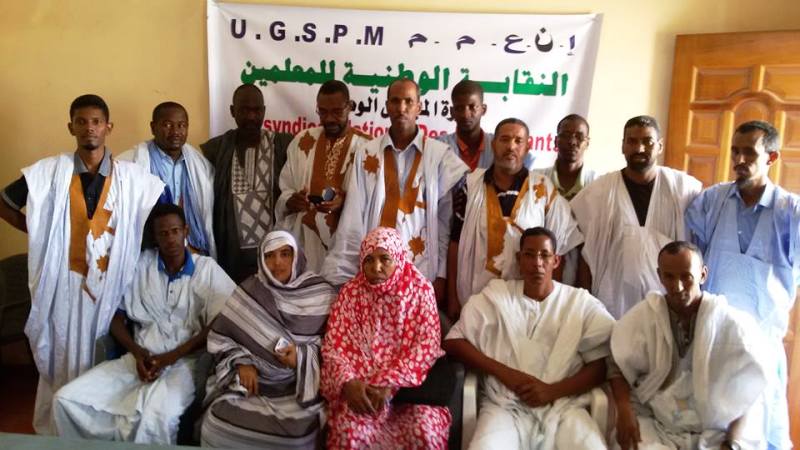 قادة النقابة الوطنية للمعلمين بموريتانيا
