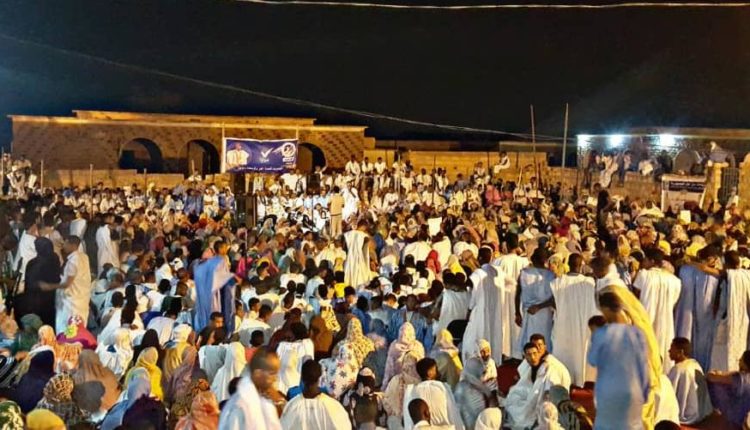 جانب من مهرجان الاتحاد من أجل الجمهورية في العيون عاصمة الحوض الغربي