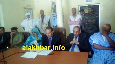 السلطات الإدارية والأمنية أثناء اطلاق المسابقة في الإذاعة / تصوير الأخبار