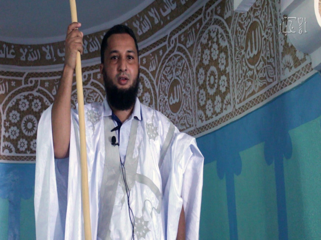 إمام جامع ذي النورين بتفرغ زينة اباه ولد بداه خلال خطبة الجمعة اليوم