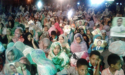جانب من حضور المهرجان الإنتخابي في نواذيبو/ الأخبار
