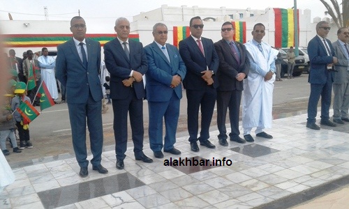 جانب من حضور القناصلة لحفل رفع العلم الوطني/ الأخبار