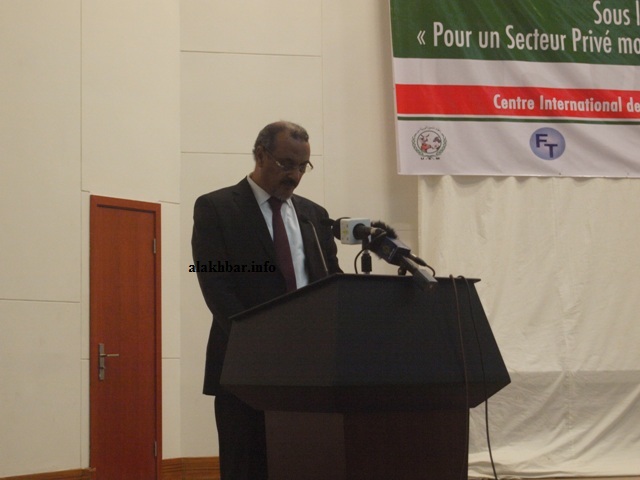 نائب رئيس اتحاد أرباب العمل، رئيس اللجنة التحضيرية للمؤتمر لفظل ولد بتاح ـ (الأخبار)