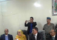 جانب من اشراف السلطات الإدارية وبعثة الداخلية / تصوير الأخبار
