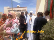 جانب من حضور الوقفة الاحتجاجية لأساتذة نواذيبو/ تصوير الأخبار