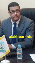 رئيس المجلس الجهوي لداخلت نواذيبو محمد المامي أحمد بزيد أثناء حديثه للأخبار