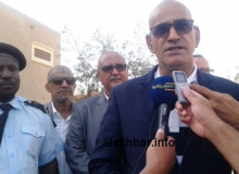 جانب من تصريحات وزير الصيد أثناء حديثه للصحفيين بكانصادو بمدينة نواذيبو/ الأخبار