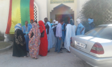 جانب من وقفة المعلمين والأساتذة العقدويين صباح اليوم / الأخبار