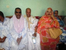 جانب من حضور التظاهرة مساء اليوم في مدينة نواذيبو للحزب الحاكم (تصوير الأخبار)
