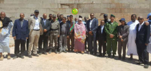 بنت امم رفقة عدد من المسؤولين الإداريين والأمنيين في ولاية آدرار (وما)