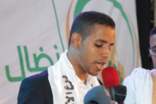 الأمين العام الجديد للاتحاد الوطني لطلبة موريتانيا، المصطفى سيدي