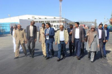 جانب من زيارات الوفد الإيراني لمدينة نواذيبو