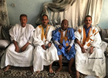 النواب: المرابط ولد بناهي، الدان ولد عثمان، جمال ولد اليدالي، محمد ولد ارزيزيم خلال الاجتماع اليوم (الأخبار)