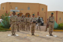 حفل تبادل المهام في المنطقة العسكرية الخامسة بمدينة النعمة شرقي موريتانيا