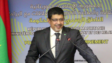 وزير الثقافة والصناعة التقليدية والعلاقات مع البرلمان الناطق الرسمي باسم الحكومة سيدي محمد ولد محم خلال حديثه مساء اليوم (الأخبار)