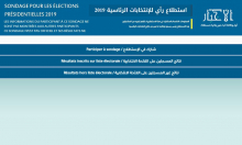 واجهة التطبيق الإلكتروني لاستطلاع آراء الموريتانيين