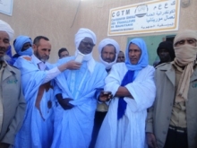 رئيس قسم البني التحتية أمي ولد سيد أحمد أعرب عن خيبة أمله من سوء أوضاع الجرنالية (تصوير الأخبار)