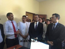 جانب من اشراف الوزير رفقة الوالي صباح اليوم بمركز الوثائق المؤمنة/  الأخبار