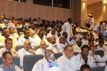جانب من المؤتمرين في القاعة الرئيسية بقصر المؤتمرات الجديد (الأخبار)