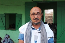 عمدة بلدية النعمة إبراهيم ولد محمد الملقب إزيد بيه خلال تصريحه للأخبار على هامش النشاط