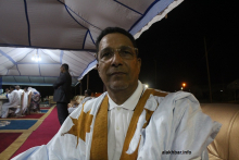 رئيس كتلة الاتحاد من أجل الجمهورية النائب محمد يحي ولد الخرشي خلال حديثه للأخبار البارحة 