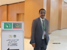 السفير ممثل موريتانيا الدائم في الأمم المتحدة با عثمان خلال حديثه للأخبار مساء اليوم من قصر المؤتمرات الجديد 