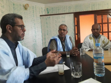 زعيم المعارضة خلال لقائه مع وفد تنظيم "من أجل موريتانيا"